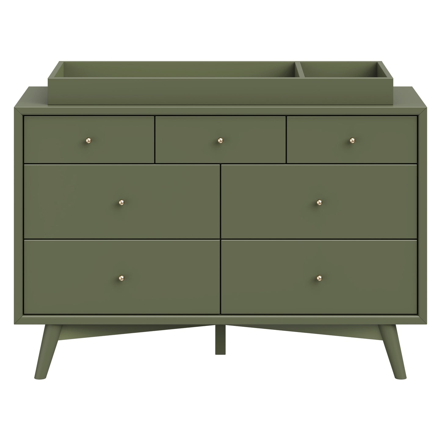 Palma 7-Drawer Double Dresser, Assembled in Warm White