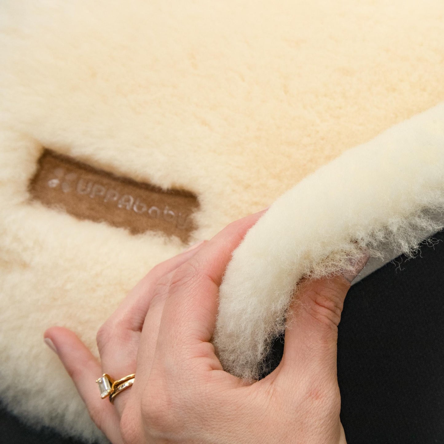 Seat Liner Luxe- Natural- Shearling Wool