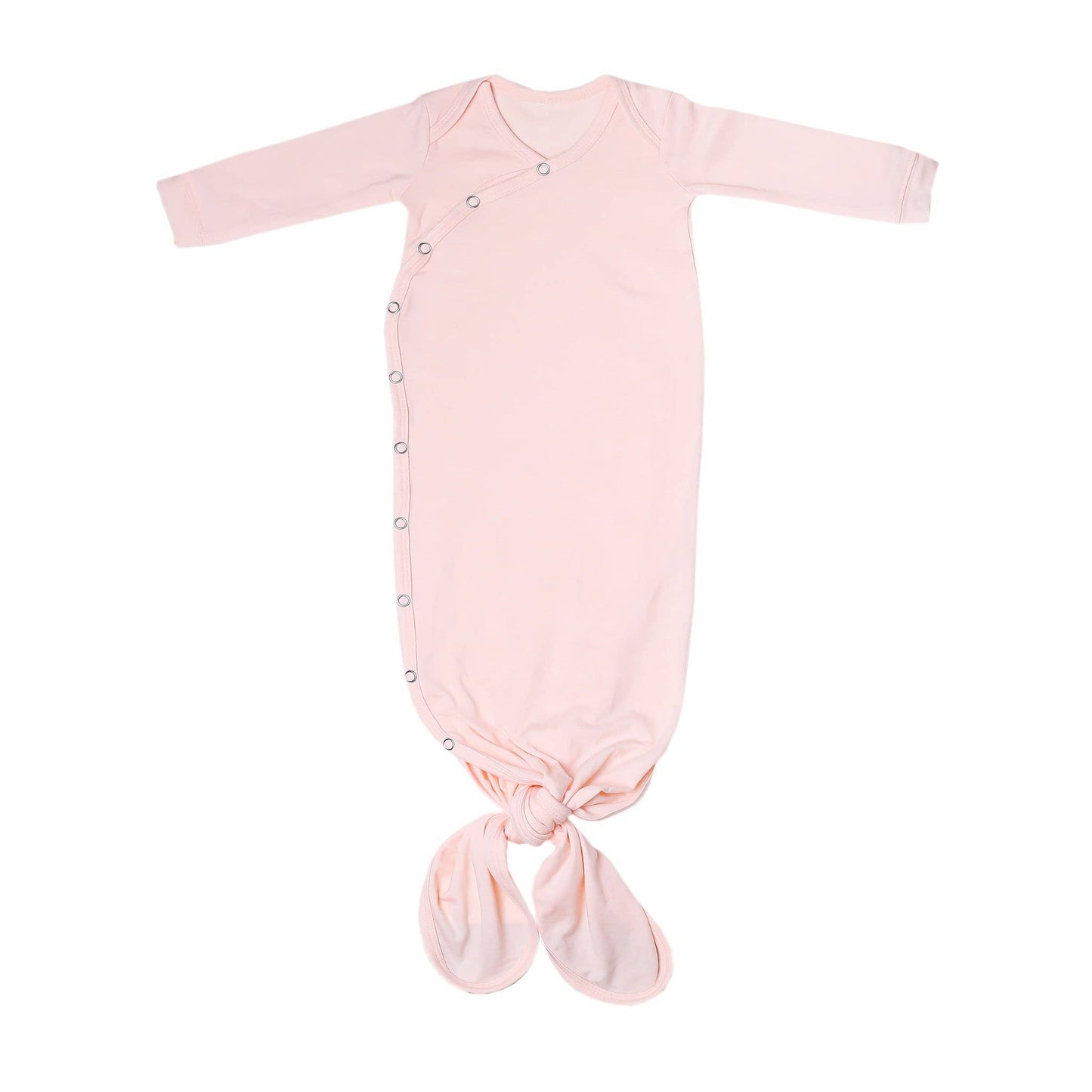 COPPER PEARL NEWBORN KNOTTED GOWN - BLUSH