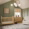 Liberty 3-in-1 Convertible Spindle Crib w/Toddler Bed Conversion Kit in Dusty Rose