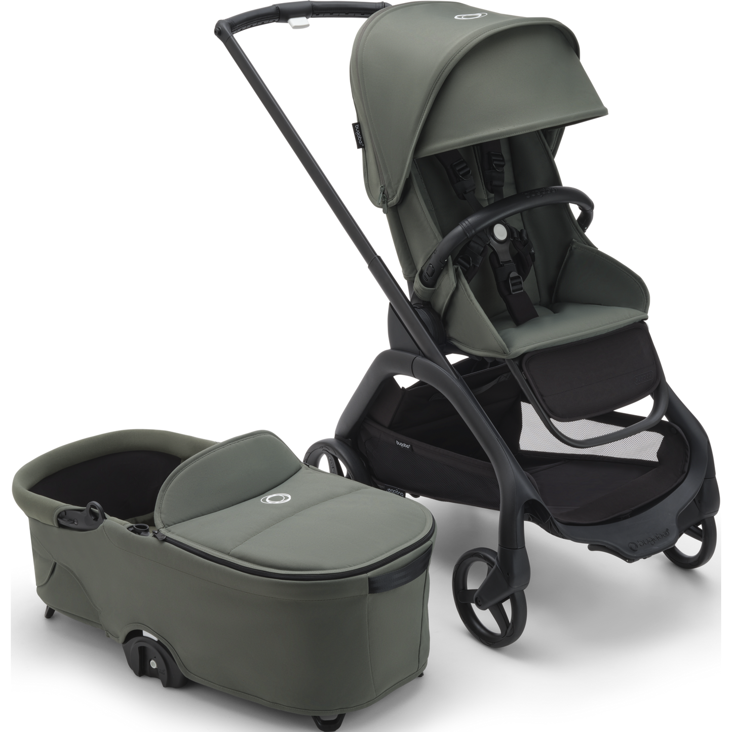 BUGABOO DRAGONFLY STROLLER + BASSINET