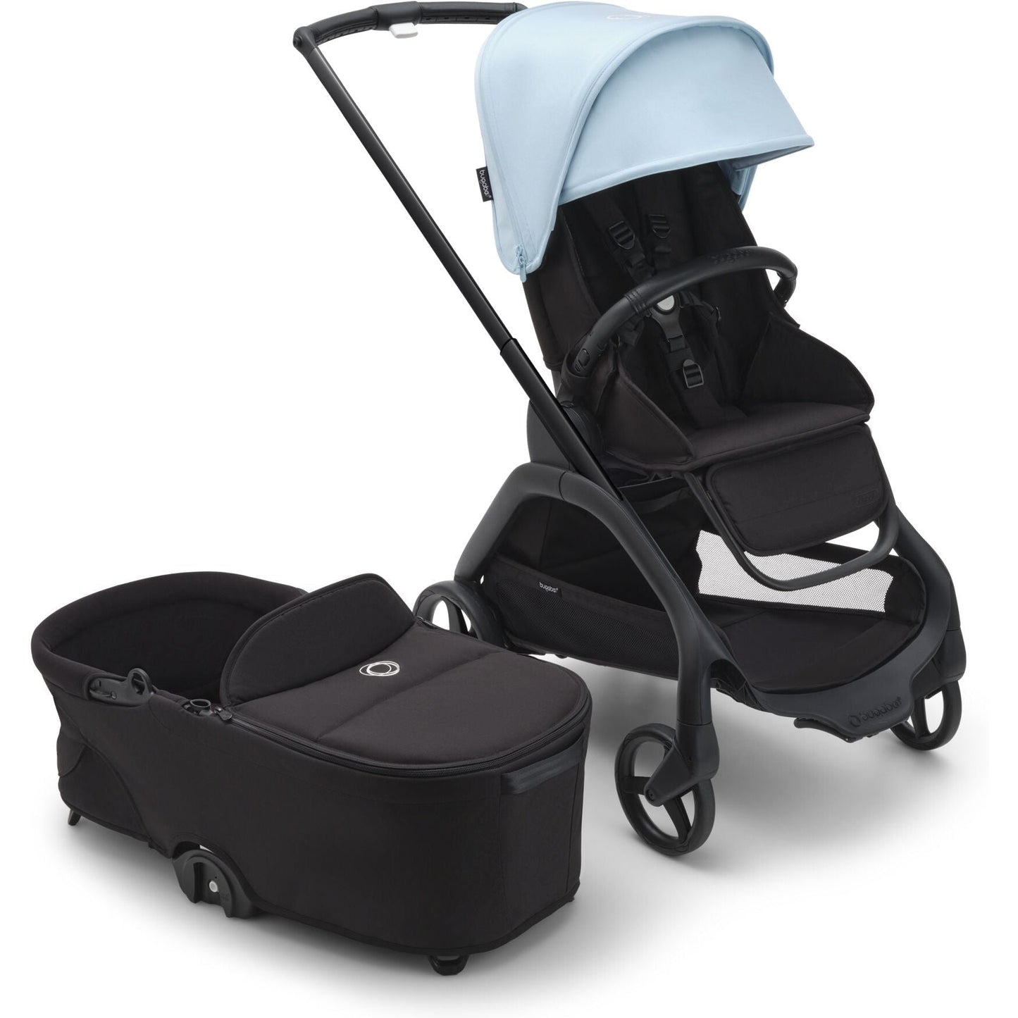 BUGABOO DRAGONFLY STROLLER + BASSINET