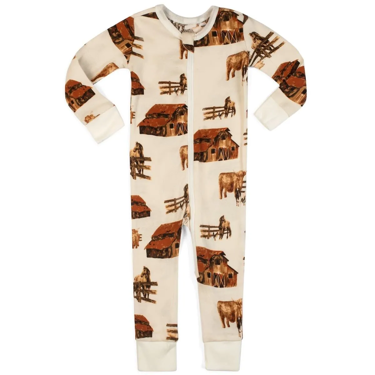 MILKBARN ORGANIC ZIPPER PAJAMA