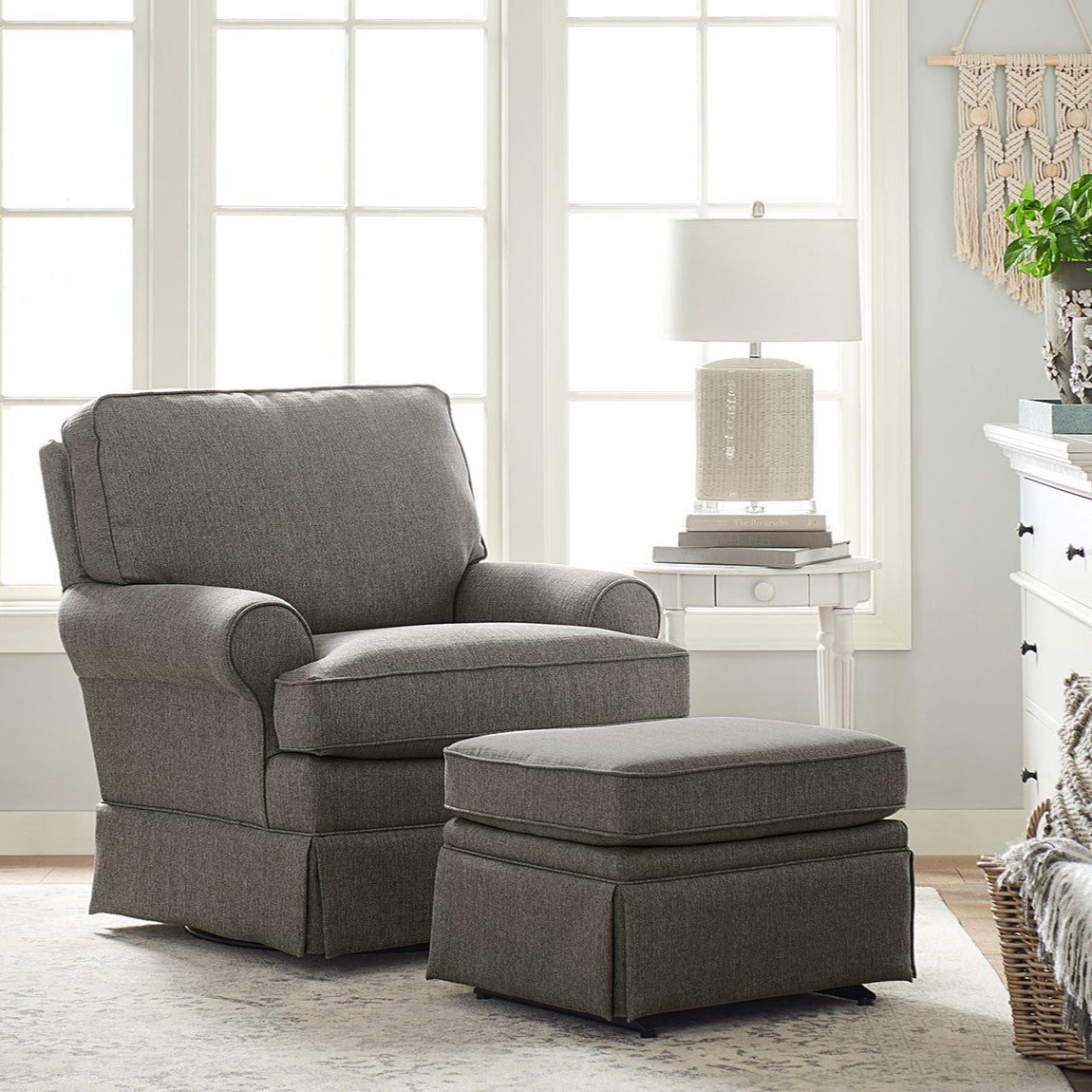 STORYTIME QUINN SWIVEL GLIDER