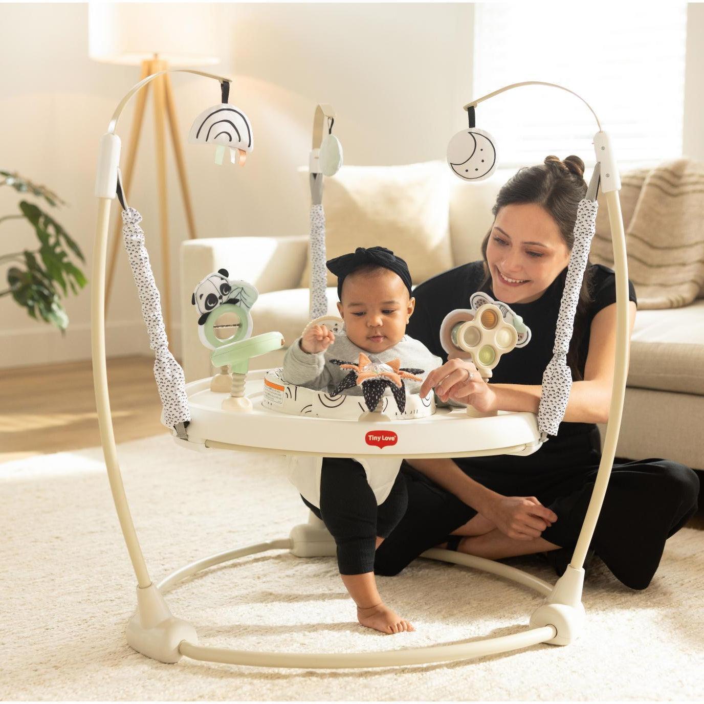 TINY LOVE BLACK & WHITE DÉCOR 4-IN-1 JUMP & PLAY ACTIVITY CENTER