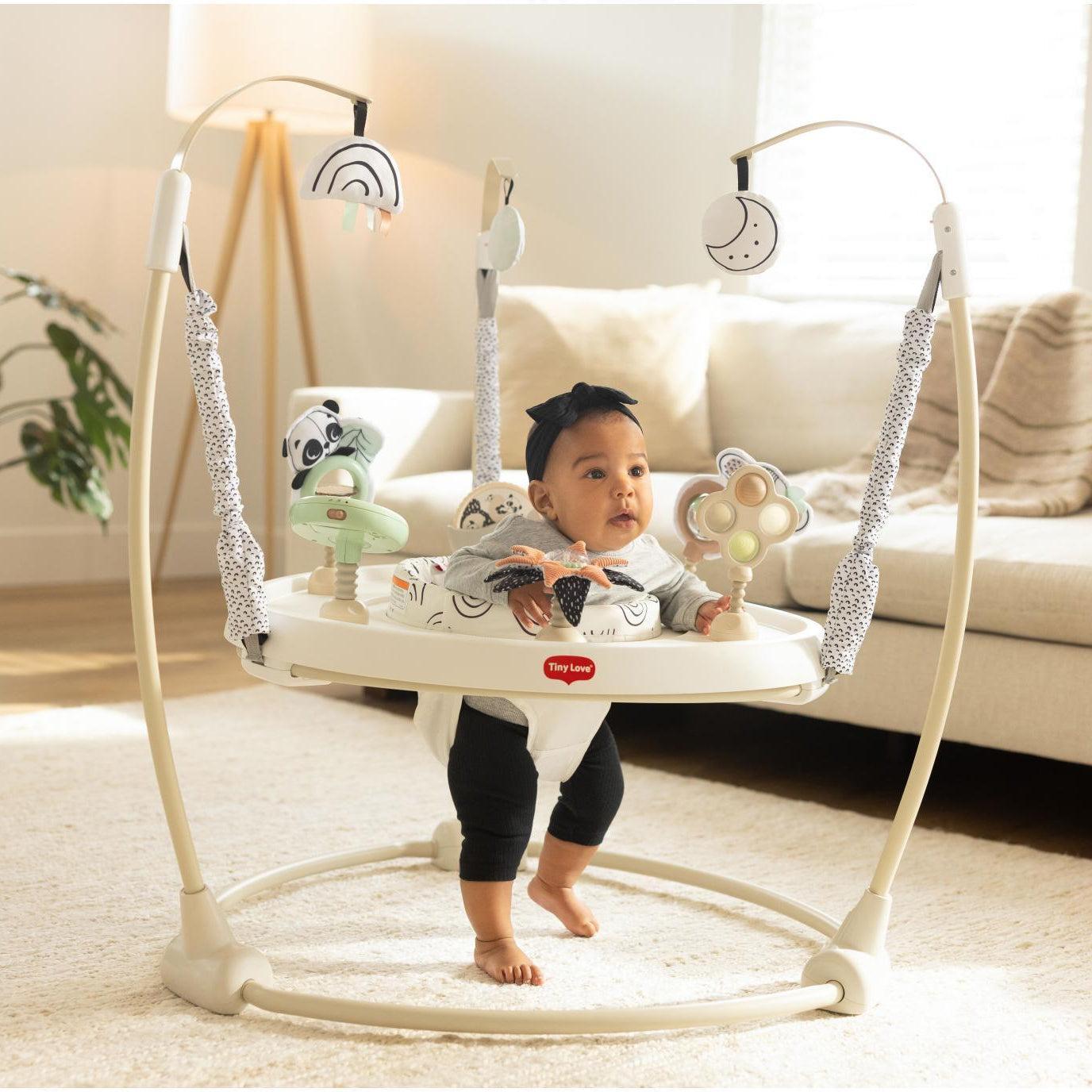 TINY LOVE BLACK & WHITE DÉCOR 4-IN-1 JUMP & PLAY ACTIVITY CENTER