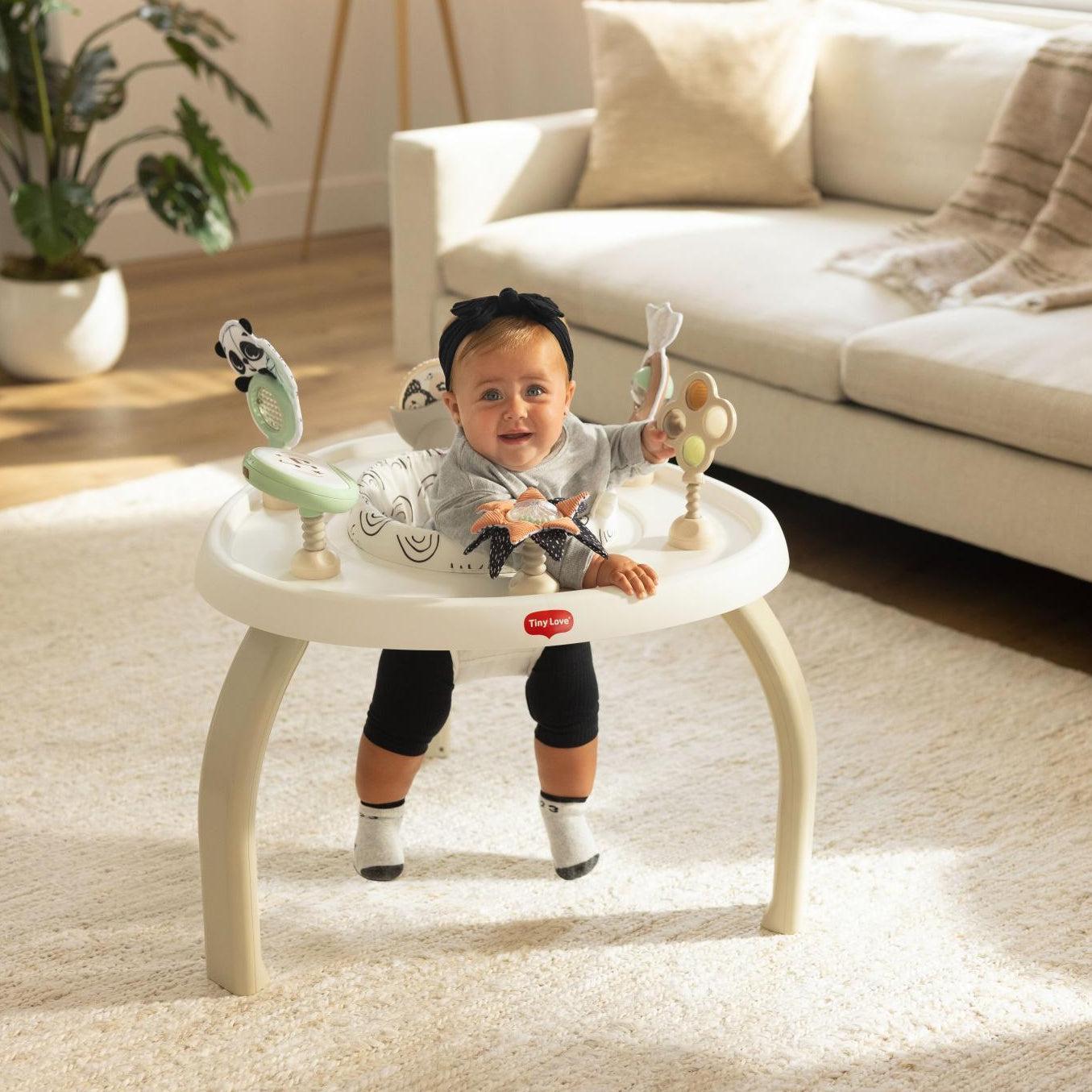 TINY LOVE BLACK & WHITE DÉCOR 4-IN-1 JUMP & PLAY ACTIVITY CENTER