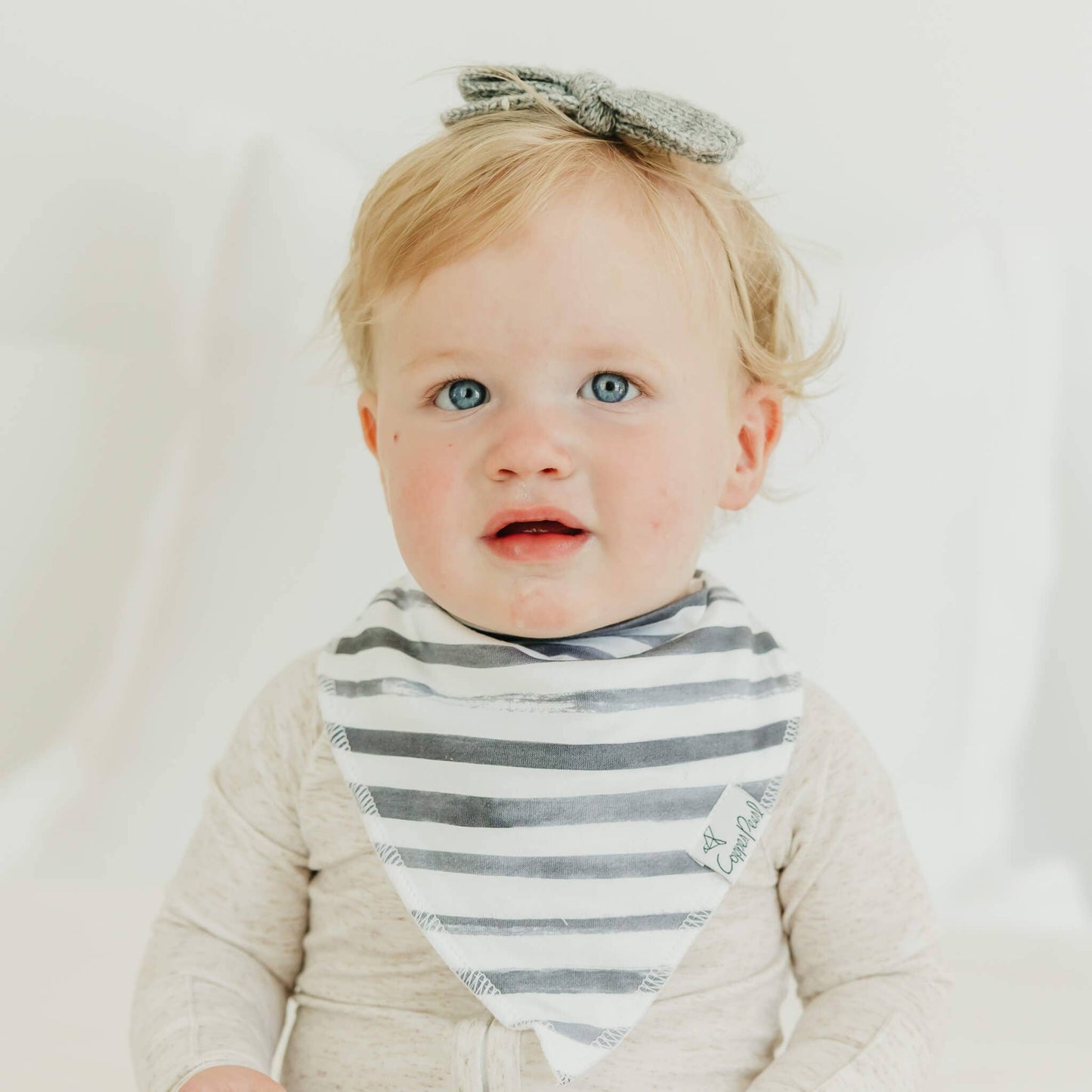 COPPER PEARL NOAH BABY BANDANA BIB SET