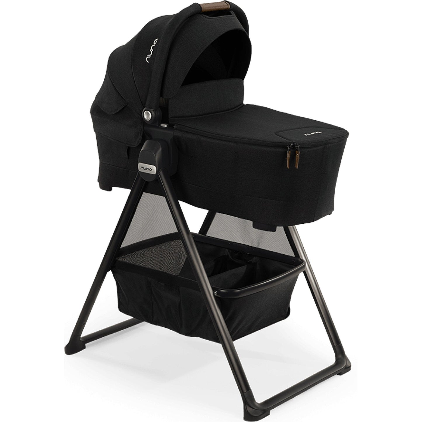NUNA SWIV™ & TRIV™ series bassinet + stand CAVIAR