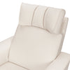 Willa Deluxe Power Glider Recliner w/Heat&Massage in Performance Beach Eco-Weave