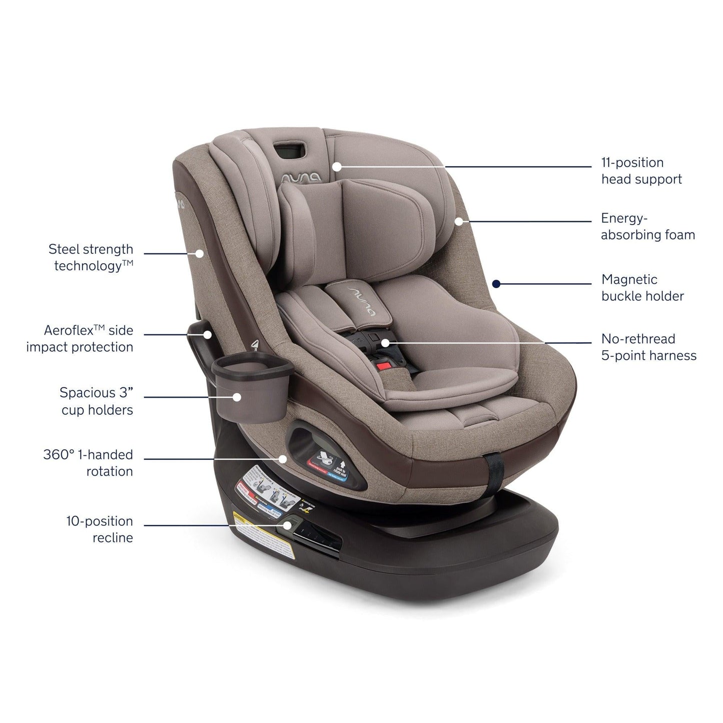 NUNA REVV MAXX CONVERTIBLE CAR SEAT | SHIPS IN MAY