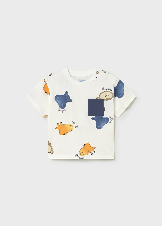 MAYORAL PRINTED T-SHIRT CREAM