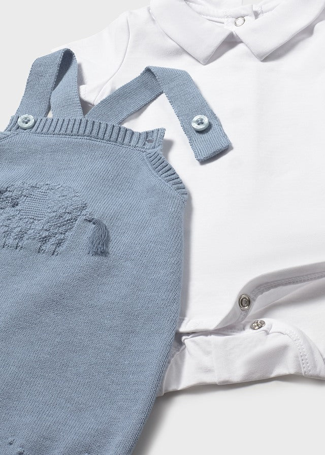 MAYORAL KNIT ROMPER AND BODYSUIT SET