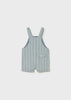 MAYORAL LINEN STRIPED DUNGAREE JADE