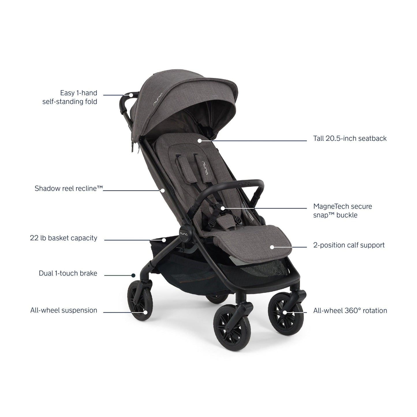 NUNA TRVL 360° STROLLER | PRE-SALE | SHIPS LATE NOVEMBER