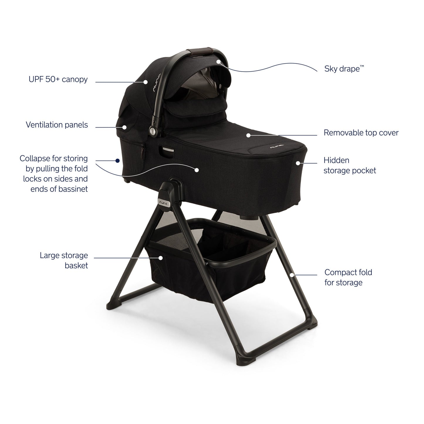 NUNA DEMI NEXT BASSINET + STAND