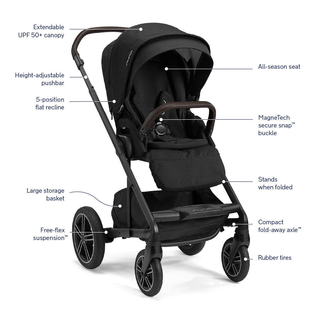 NUNA MIXX NEXT W/ MAGNETIC BUCKLE