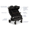 NUNA TRVL DUBL STROLLER CAVIAR