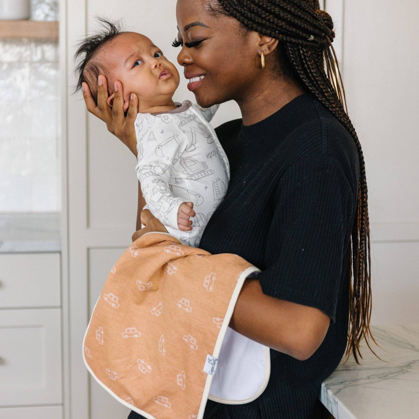 COPPER PEARL GAGE BURP CLOTH SET (3-PACK)