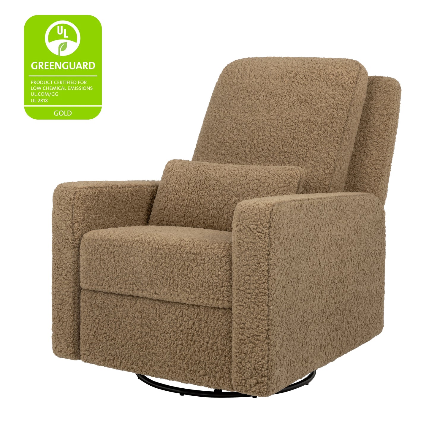 BABYLETTO SIGI RECLINER AND SWIVEL GLIDER IN SHEARLING