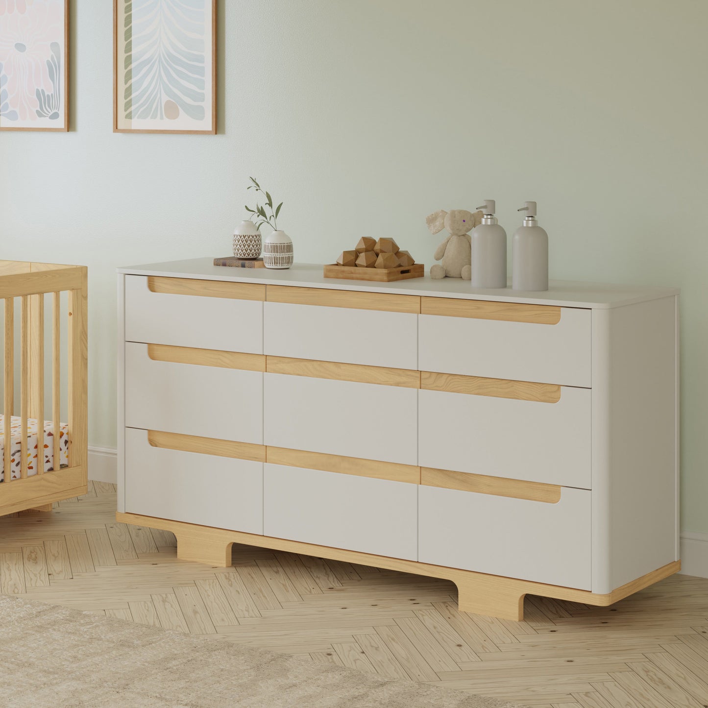 Yuzu 9-Drawer Dresser, Assembled in Natural Walnut