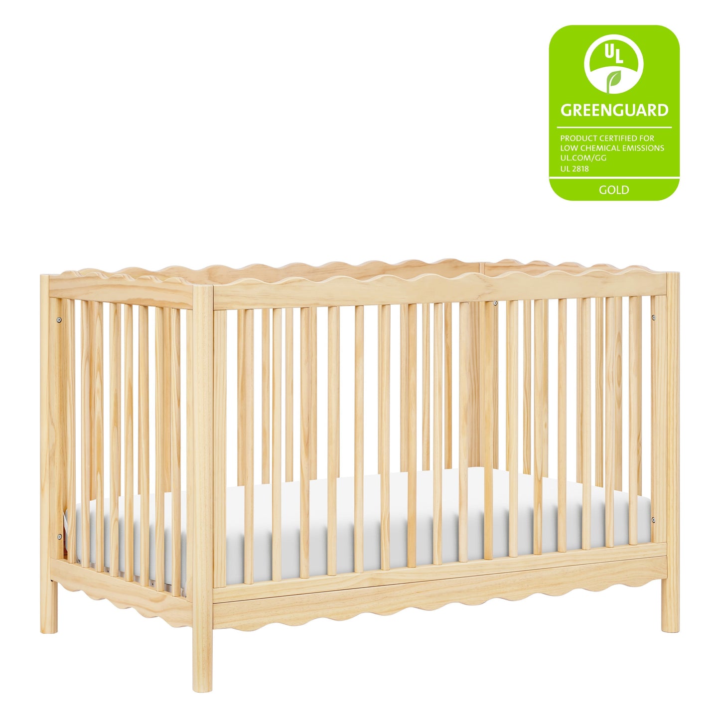 BABYLETTO SWELL 4-IN-1 CONVERTIBLE CRIB WITH TODDLER BED CONVERSION KIT