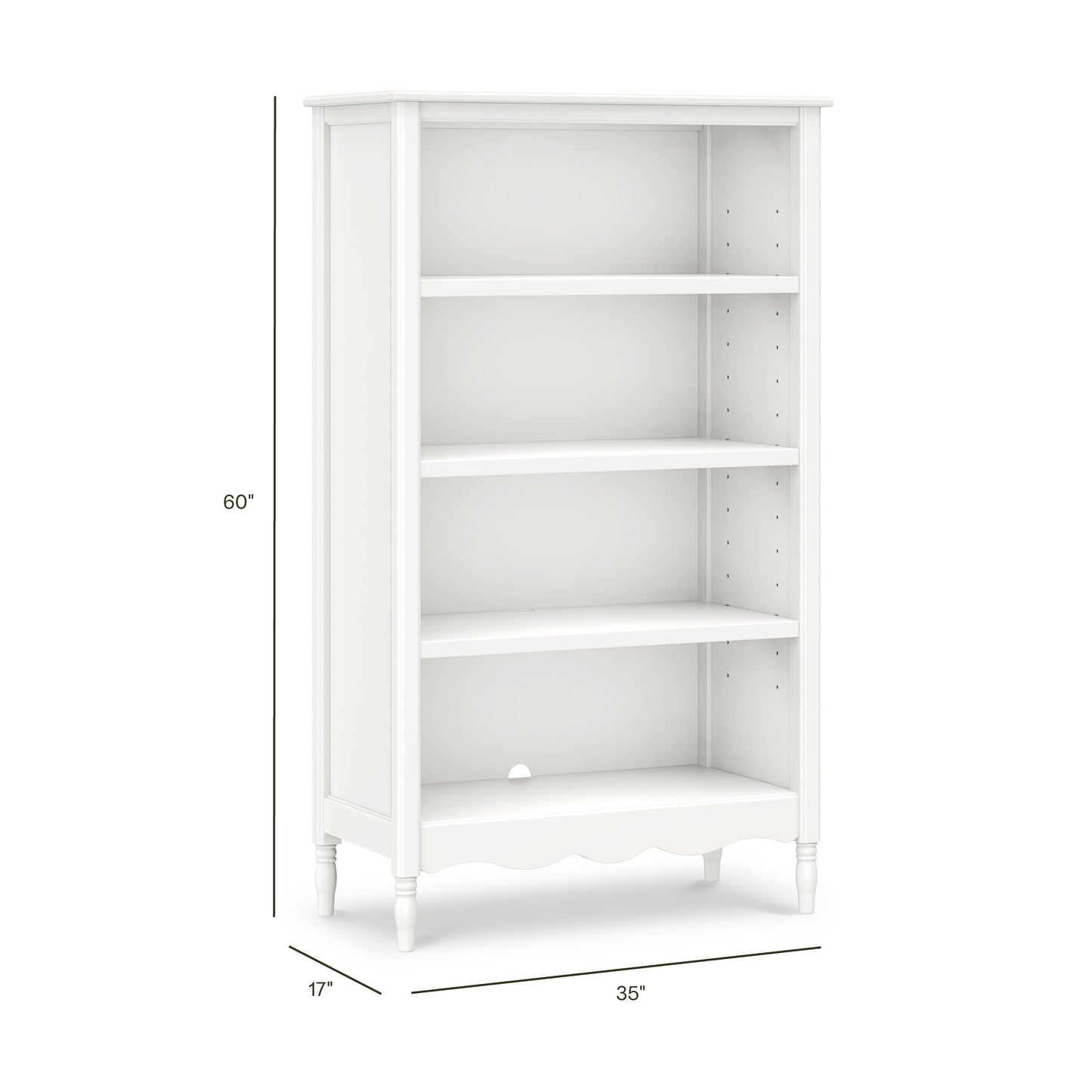 Liberty Assembled Bookcase in Warm White