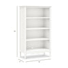 Liberty Assembled Bookcase in Warm White