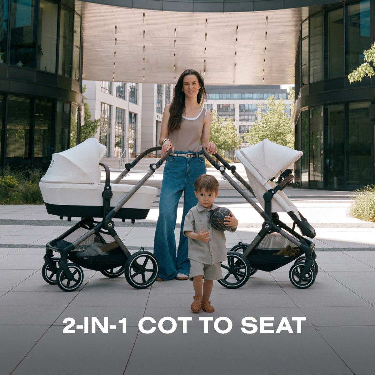 EOS Lux 2-in-1 Stroller - Seashell Beige