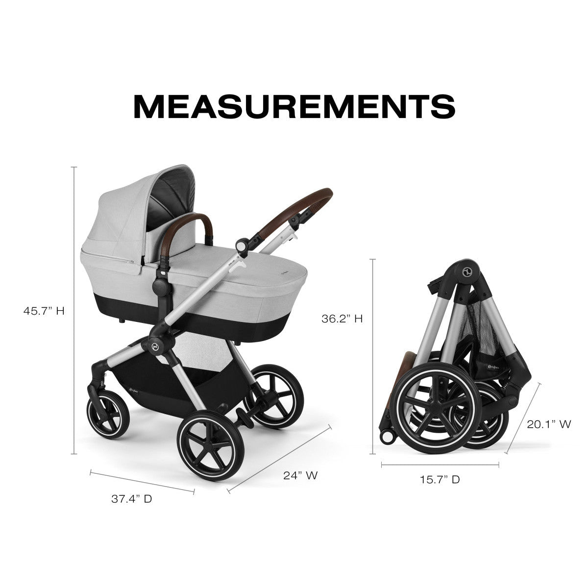 EOS Lux 2-in-1 Stroller - Seashell Beige