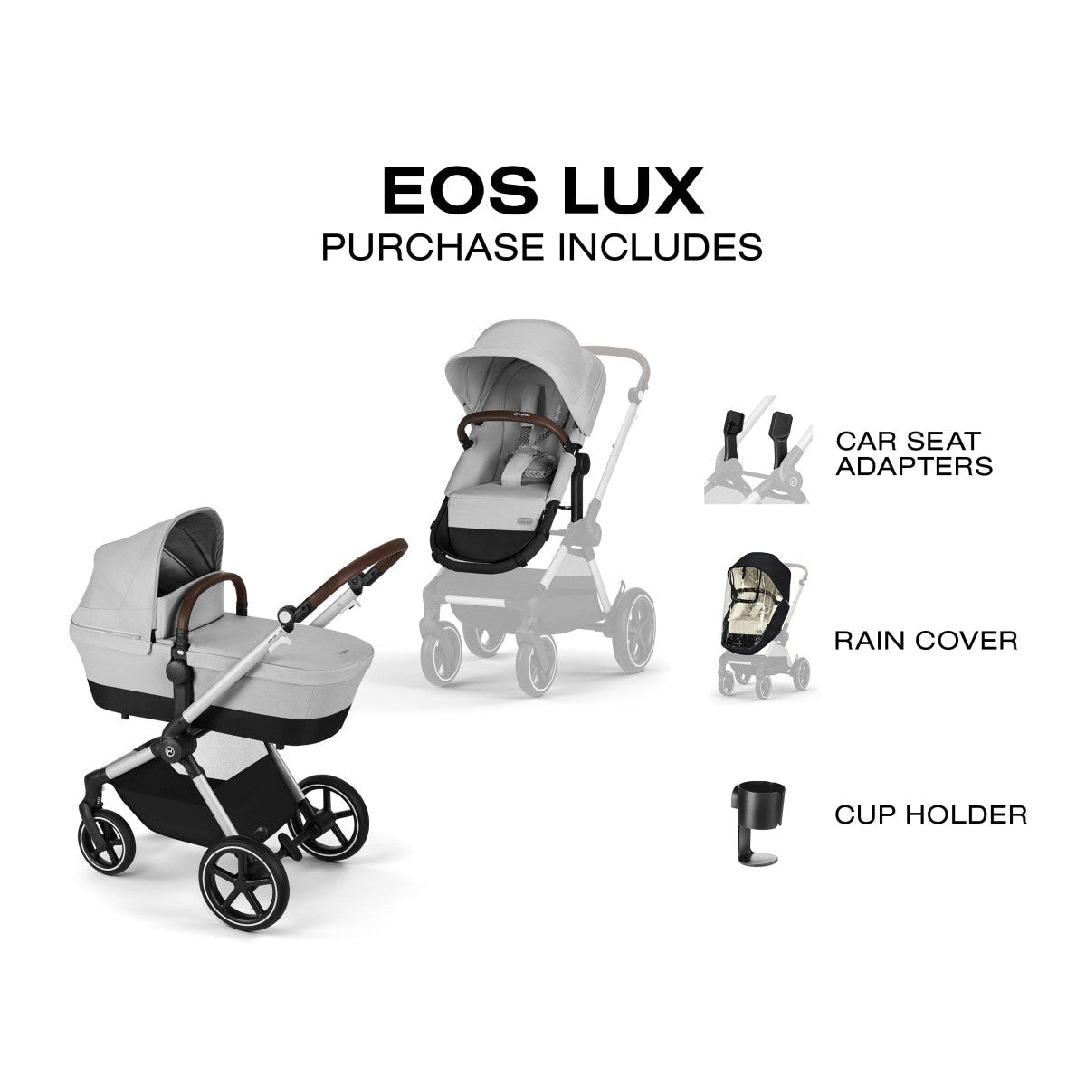 EOS Lux 2-in-1 Stroller - Seashell Beige