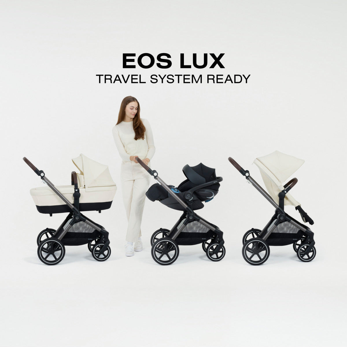 EOS Lux 2-in-1 Stroller - Seashell Beige