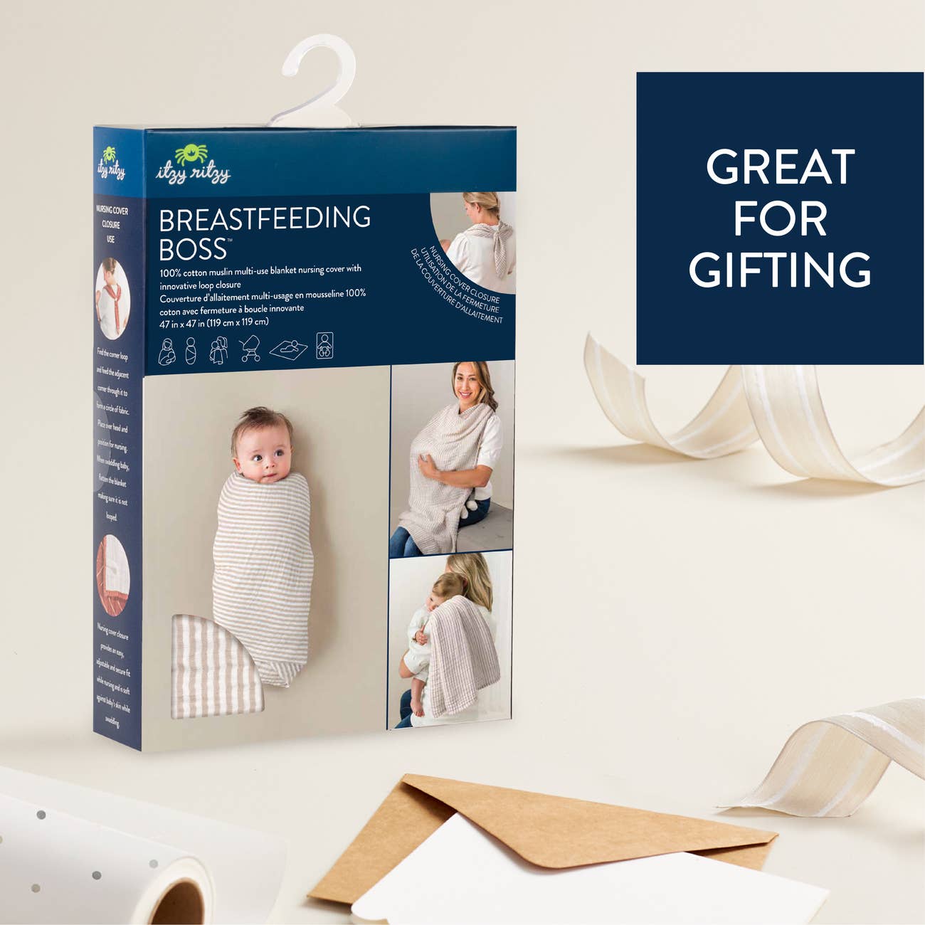 BREASTFEEDING BOSS - SAGE MUDCLOTH