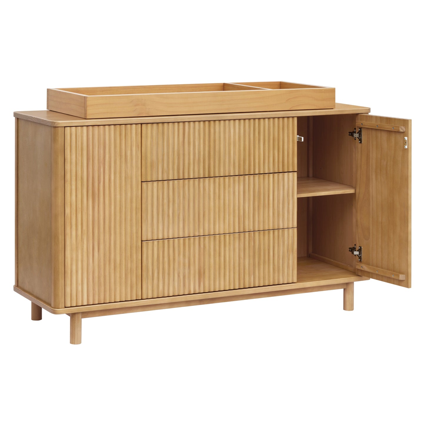 Pogo Tambour Assembled Dresser in Olive