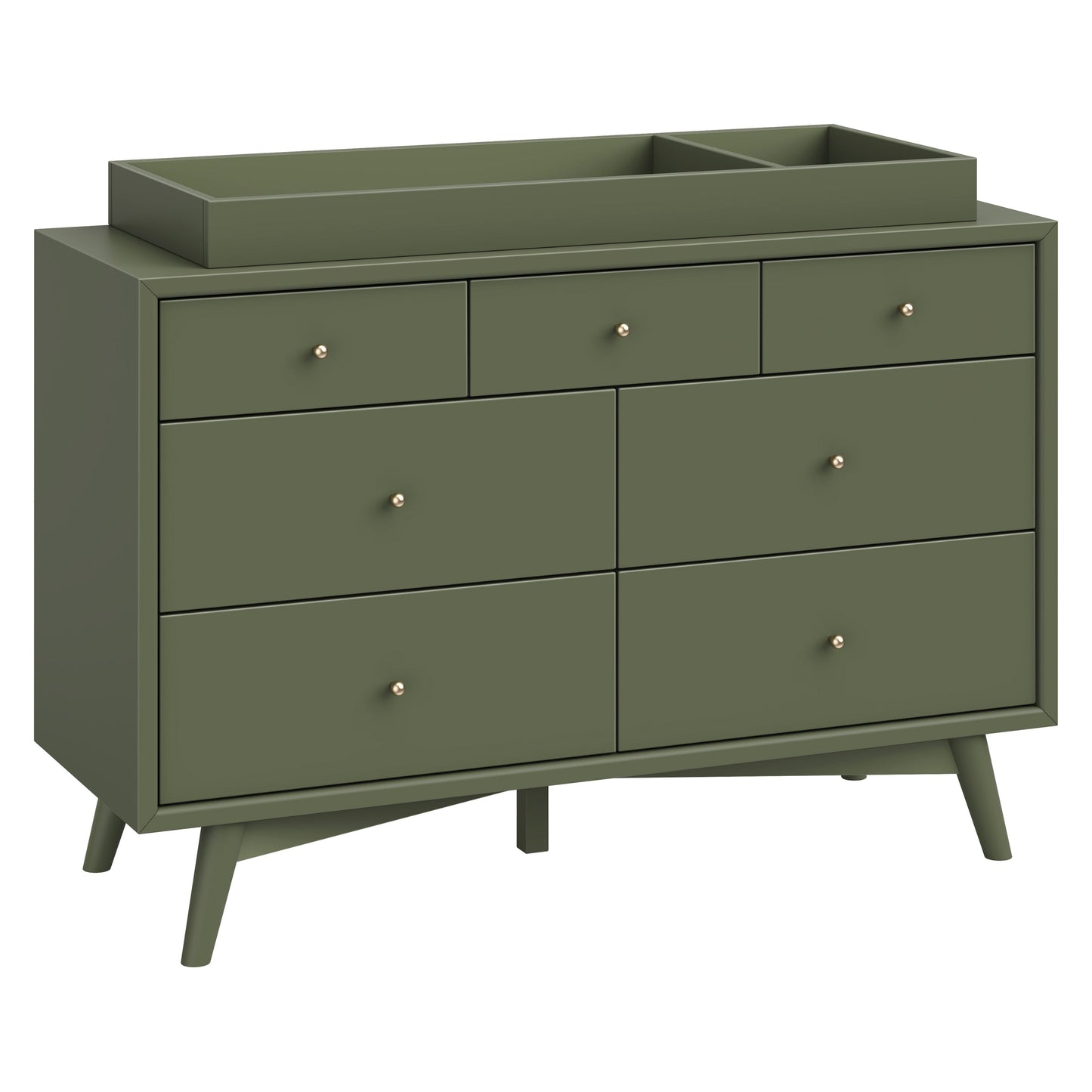 Palma 7-Drawer Double Dresser, Assembled in Warm White