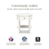 Liberty Assembled Nightstand in Warm White