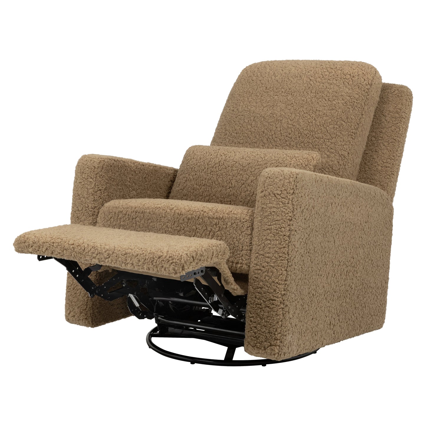 BABYLETTO SIGI RECLINER AND SWIVEL GLIDER IN SHEARLING