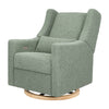 Kiwi Glider Recliner w/ Electronic Control and USB in Ivory Boucle w/Gold Base