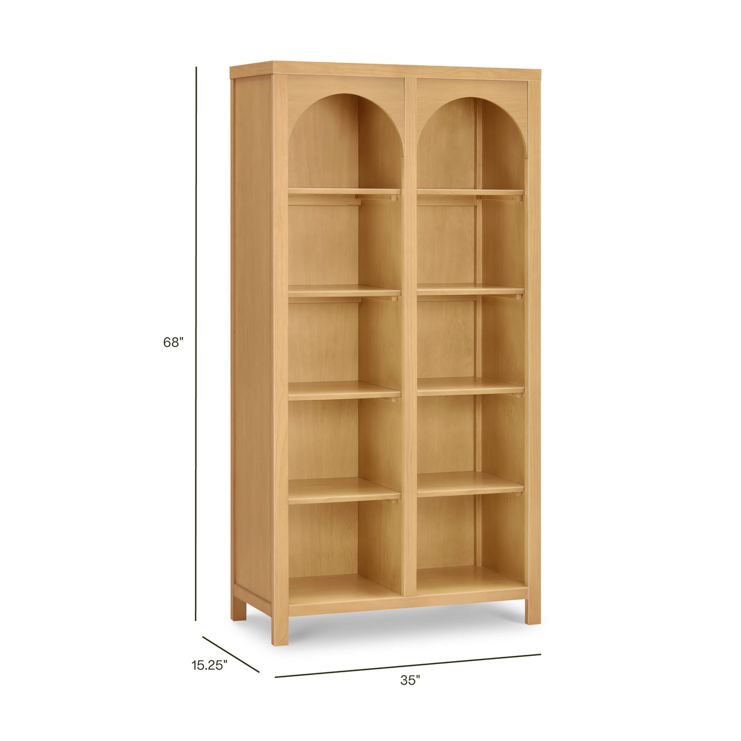 Eloise Bookcase, Assembled in Natural Walnut