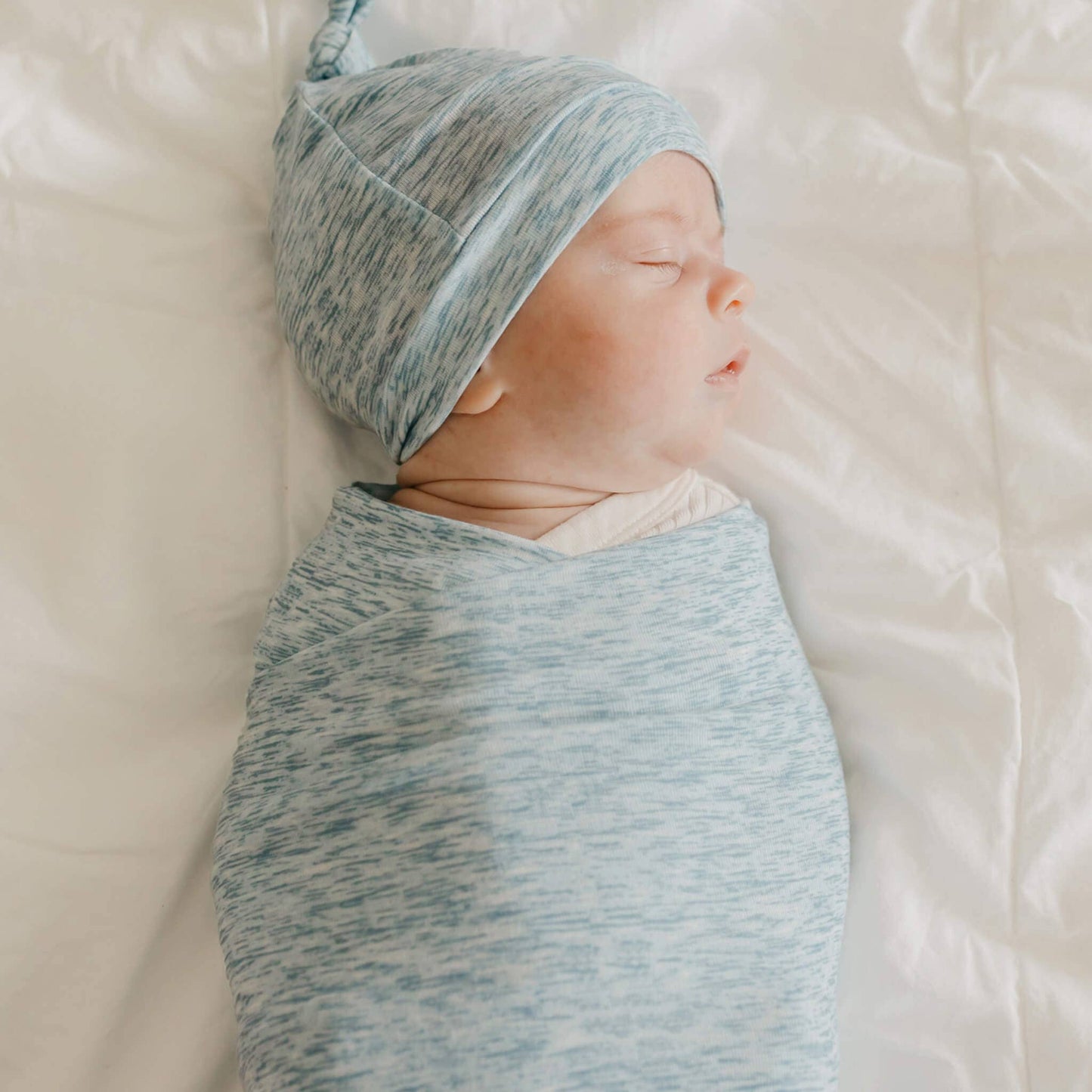 COPPER PEARL KNIT SWADDLE BLANKET - LENNON