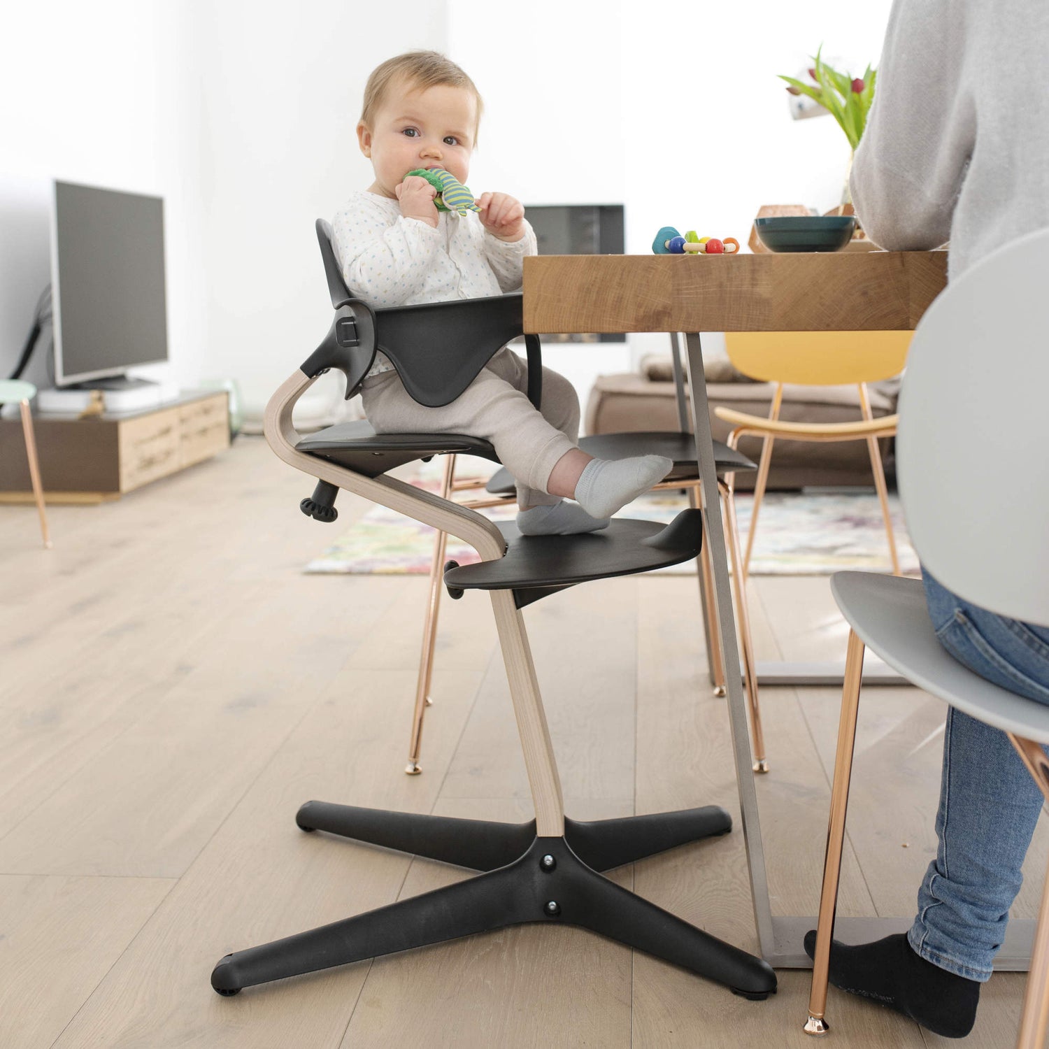stokke office chair Stokke Nomi Black Natural High Chair