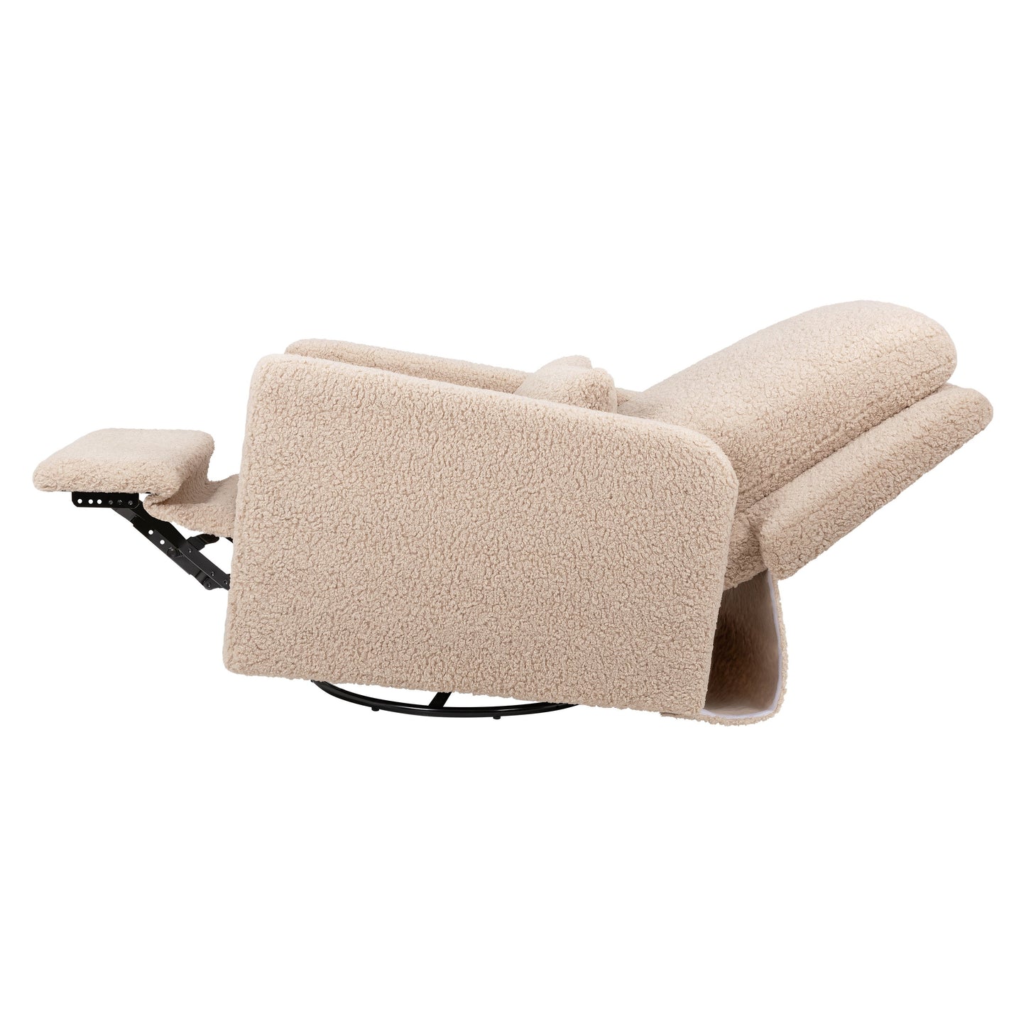 BABYLETTO SIGI RECLINER AND SWIVEL GLIDER IN SHEARLING
