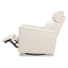 Willa Power Glider Recliner w/ adj. headrest & USB in Performance Grey Eco-Weave w/Light Wood Base