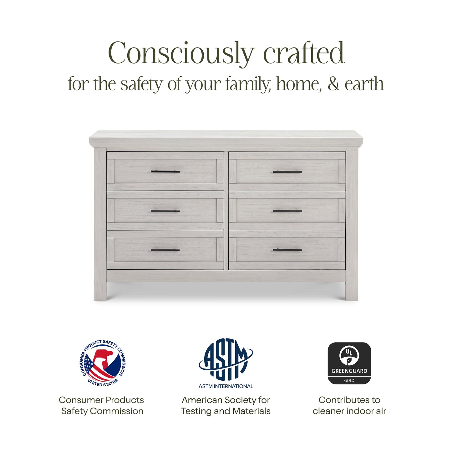 MONOGRAM BY NAMESAKE EMORY FARMHOUSE 6-DRAWER DRESSER