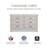MONOGRAM BY NAMESAKE EMORY FARMHOUSE 6-DRAWER DRESSER