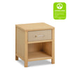 Eloise Nightstand, Assembled in Honey & Performance Sand Eco-Weave