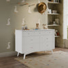 Palma 7-Drawer Double Dresser, Assembled in Warm White