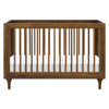 Lolly 3-in-1 Convertible Crib w/Toddler Bed Conversion in Crimson/Natural