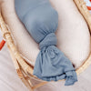 COPPER PEARL RIB KNIT SWADDLE BLANKET -ATLANTIC