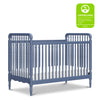 Liberty 3-in-1 Convertible Spindle Crib w/Toddler Bed Conversion Kit in Dusty Rose